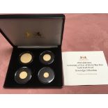 GOLD COINS: ALDERNEY 2018 CENTENARY OF E