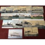 SHIPPING POSTCARDS WITH GERMAN NAVAL VES