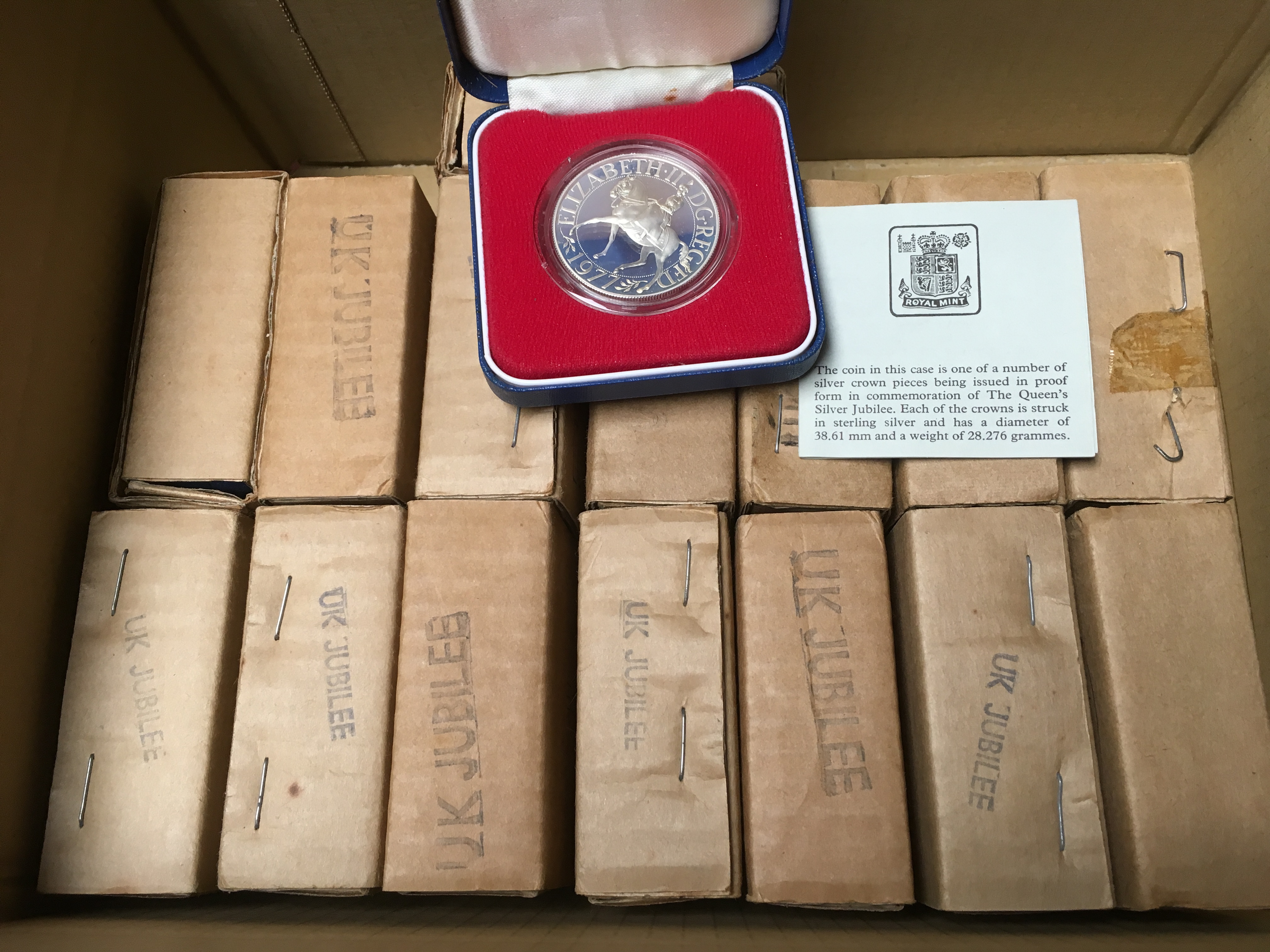 GB COINS: 1977 SILVER JUBILEE SILVER PRO