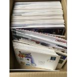 GB: BOX WITH 2000-2013 BUREAU FDC, ALSO