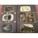 LARGE ALBUM MIXED POSTCARDS, MANY GREETI