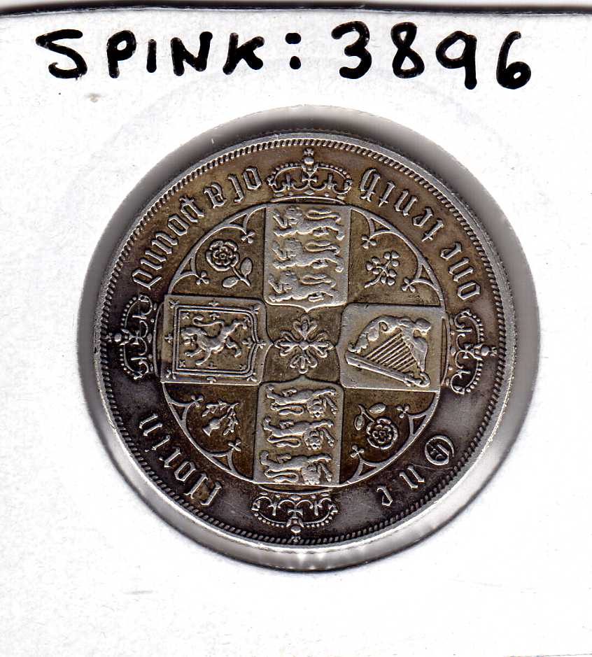 GB COINS: FLORIN 1877 42 ARCS, NO DIE NU - Image 2 of 2