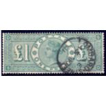 GB: 1891 £1 GREEN USED, LOMBARD STREET C