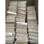 BOX OF POSTALLY USED POSTCARDS 1940-50 (