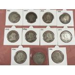 GB COINS: VICTORIAN SILVER HALFCROWN (11