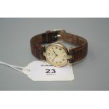Must de Cartier, a lady's silver gilt Must de Cartier wristwatch circular cream enamel dial, Roman