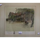 After Cecil Aldin Ockwell's Manor, Bray, Berkshire A lithograph, signed in pencil by the artist,