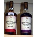 Two 500ml bottles of Macallan Re-creation single malt whisky, Fifties and Thirties