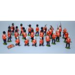 A collection of thirty early 20th century painted lead soldiers, largely Grenadier Guards, some with
