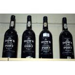 Four bottles of Dow's Vintage Port, good levels, labels and capsules, 1975 x 2, 1977 and 1985