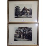 After Wolstenholme, a set of four coloured engravings by Sutherland, 'Shooting'. Plates I - IV,