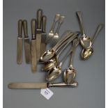 A Harlequin canteen of Old English thread pattern and fiddle and thread pattern flatware,