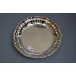 An American dish, circular with pie-crust border and fluted sides, marked to the base 'Gorham', '