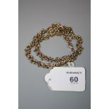 A fancy multi-link chain necklace with sprung clasp, stamped '750', length 43cm, 46.8g