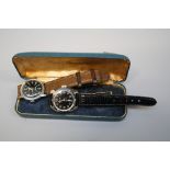 A vintage military style Mortima gentleman's wristwatch, together with a Kiple lady's diver's