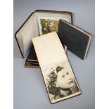 A collection of early 20th century autograph albums, containing some signed 1930's celebrities