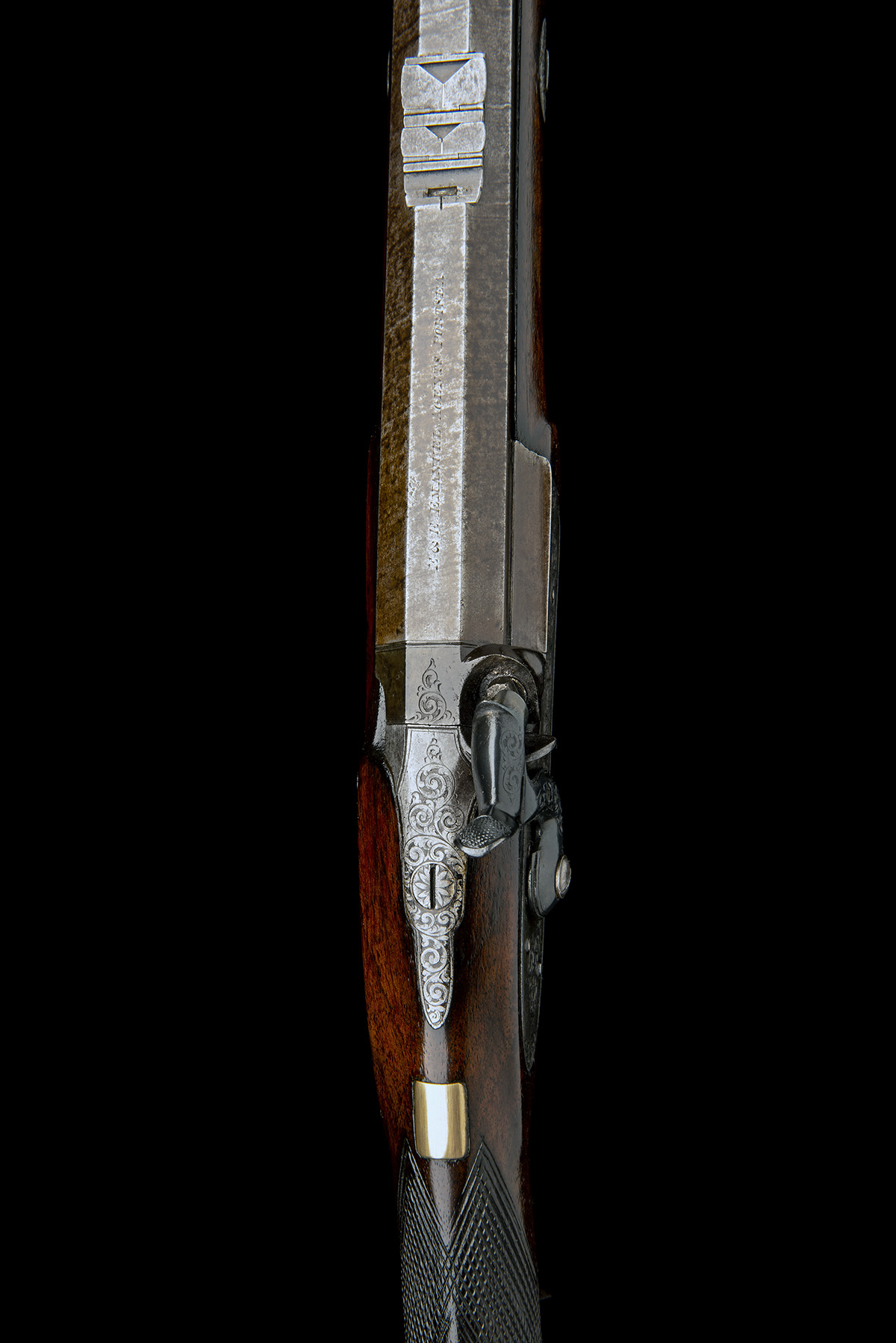 TIPPING & LAWDEN, LONDON A 20-BORE PERCUSSION SINGLE-BARRELLED SPORTING-RIFLE, no visible serial - Image 4 of 7