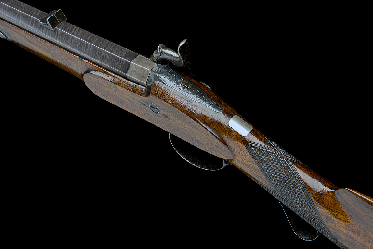 HENRY HART, BIRMINGHAM A 20-BORE PERCUSSION SINGLE-BARRELLED SPORTING-RIFLE, no visible serial - Image 4 of 6