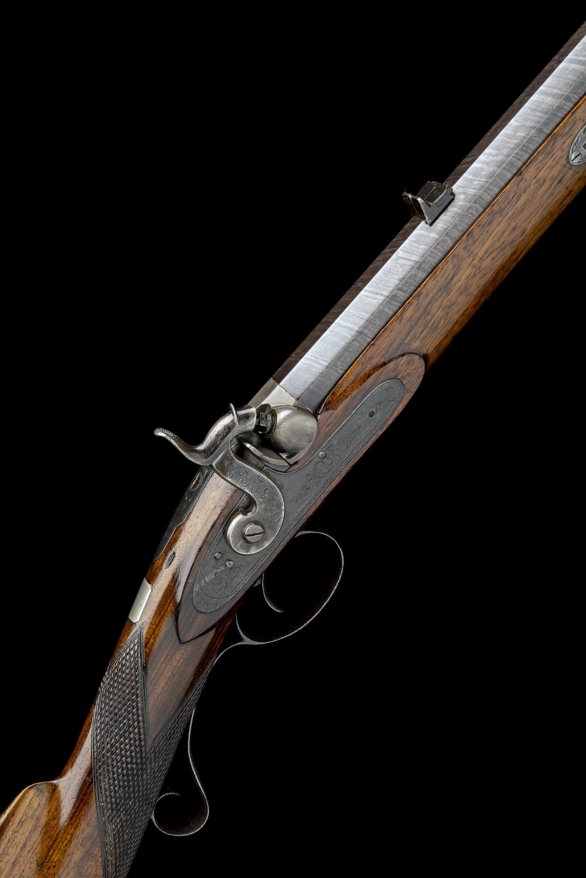 HENRY HART, BIRMINGHAM A 20-BORE PERCUSSION SINGLE-BARRELLED SPORTING-RIFLE, no visible serial