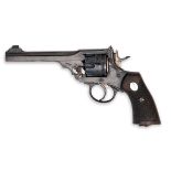 WILKINSON SWORD CO. LTD., LONDON A CASED .450/.455 SIX-SHOT REVOLVER, MODEL '1905 WILKINSON-WEBLEY',