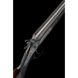 CHARLES LANCASTER A 12-BORE TOPLEVER HAMMERGUN, serial no. 6566, 30in. nitro reproved fine