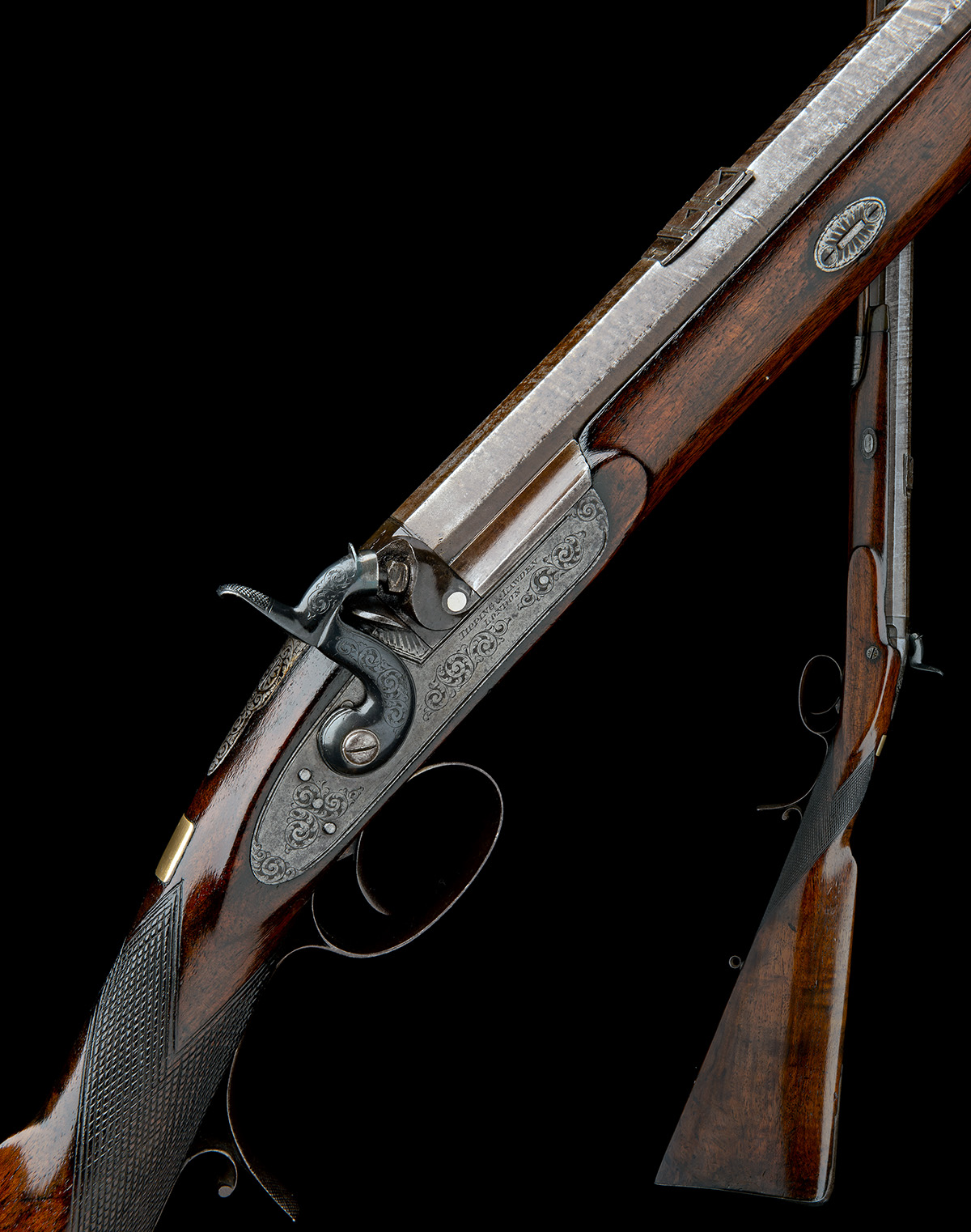 TIPPING & LAWDEN, LONDON A 20-BORE PERCUSSION SINGLE-BARRELLED SPORTING-RIFLE, no visible serial - Image 7 of 7