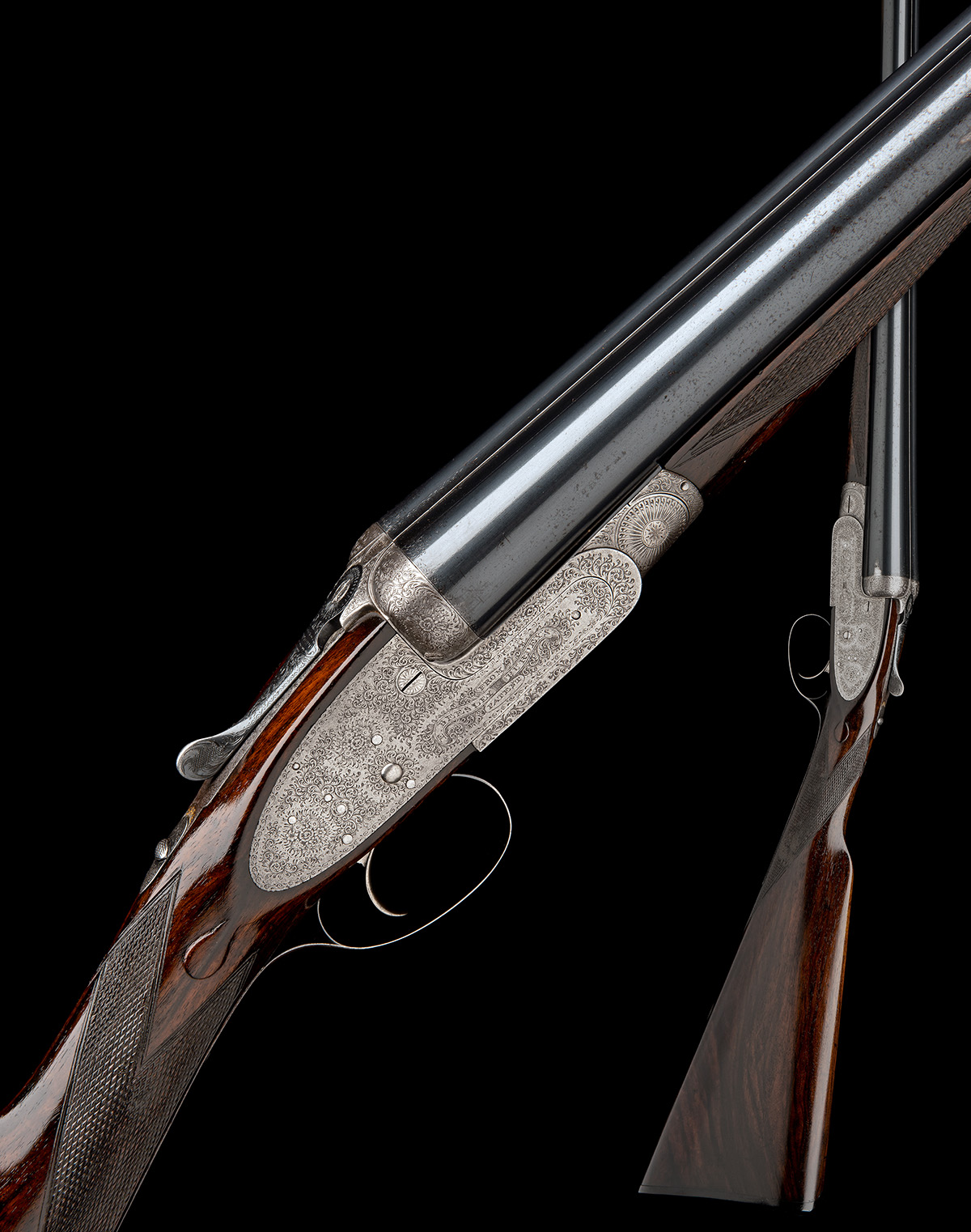 F. BEESLEY (FROM PURDEY'S) A 12-BORE GREEN PATENT SINGLE-TRIGGER SELF-OPENING SIDELOCK EJECTOR, - Image 6 of 6