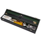 HOLLAND & HOLLAND A 12-BORE GUN CLEANING KIT, comprising of a two piece cleaning rod (signed holland