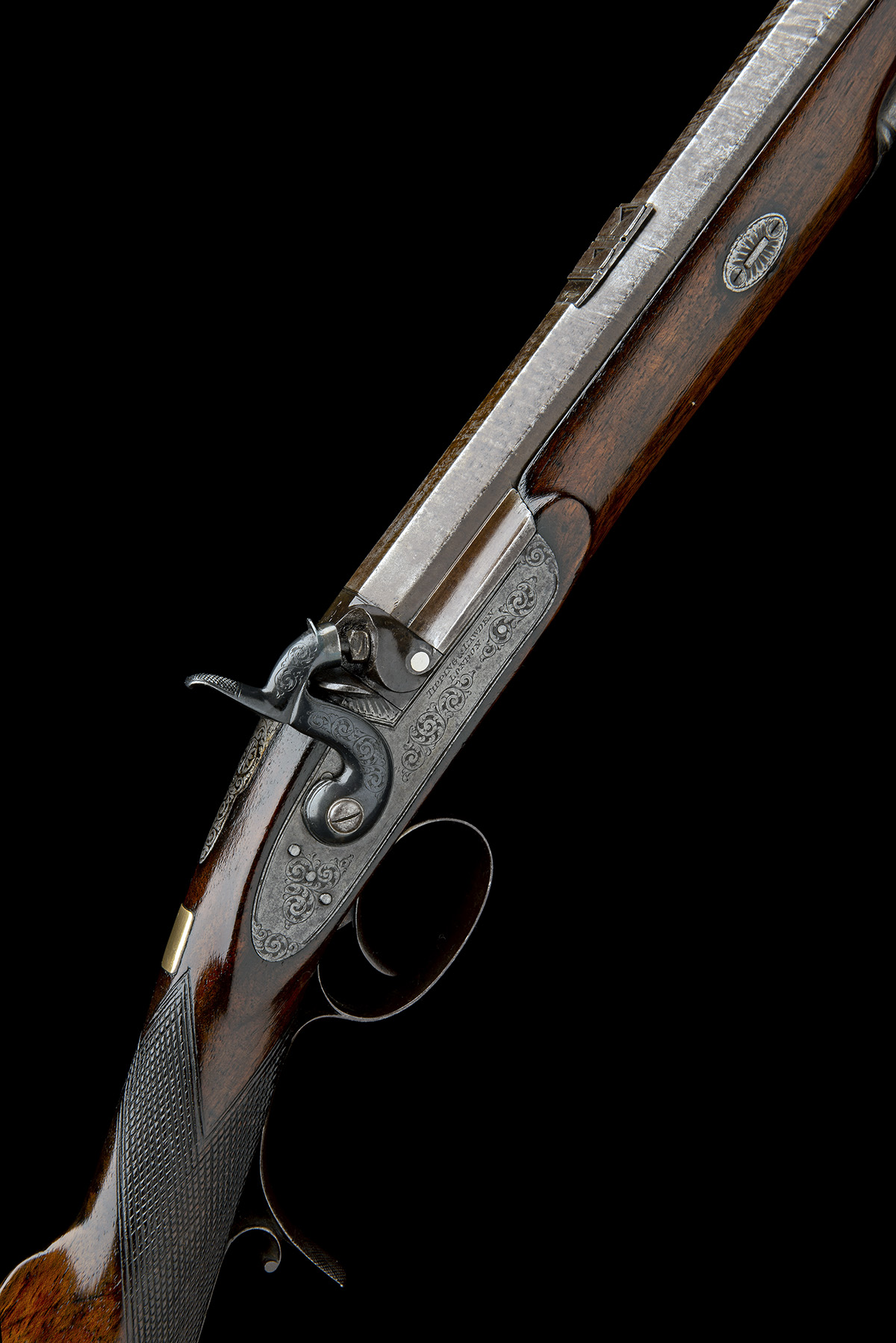 TIPPING & LAWDEN, LONDON A 20-BORE PERCUSSION SINGLE-BARRELLED SPORTING-RIFLE, no visible serial