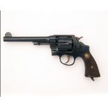 SMITH & WESSON, USA A GOOD .455 DOUBLE-ACTION SERVICE REVOLVER, MODEL 'MKII HAND EJECTOR', serial