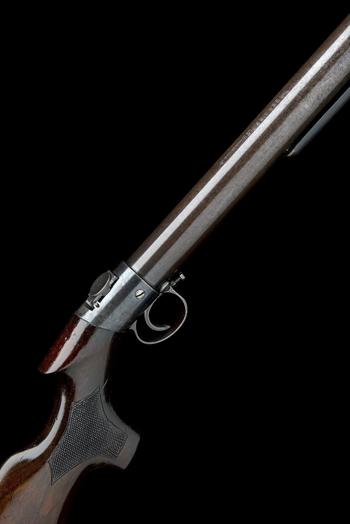 BSA, BIRMINGHAM A .22 UNDER-LEVER AIR-RIFLE, MODEL 'IMPROVED MODEL 'D' WITH FACTORY PEEP-SIGHT',
