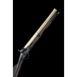 HENSHAW, LONDON A SCARCE 8-BORE FLINTLOCK BRASS-BARRELLED BLUNDERBUSS MUSKETOON, MODEL 'EAST INDIA