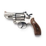 SMITH & WESSON A .357 (MAG) SIX-SHOT REVOLVER, MODEL '19-3', serial no. K792059, with nickel-