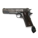 EX SMALL ARMS SCHOOL A .45 (ACP) SEMI-AUTOMATIC SERVICE-PISTOL SIGNED COLT, MODEL '1911 GOVERNMENT',