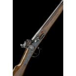 A MOST UNUSUAL .730 FLINTLOCK TRADE-MUSKET WITH BACK-ACTION LOCK, UNSIGNED, no visible serial