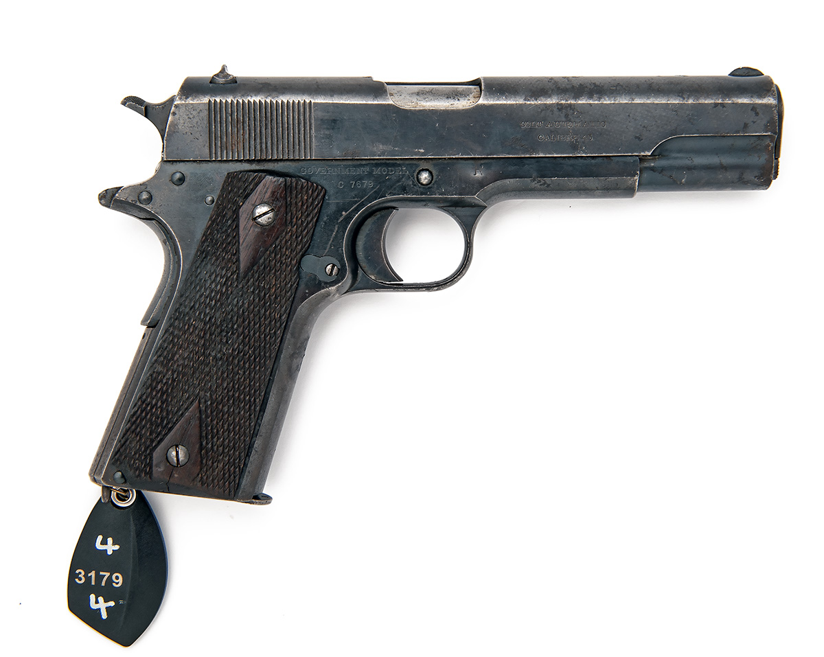 EX SMALL ARMS SCHOOL A .45 (ACP) SEMI-AUTOMATIC SERVICE-PISTOL SIGNED COLT, MODEL '1911 GOVERNMENT', - Image 2 of 2