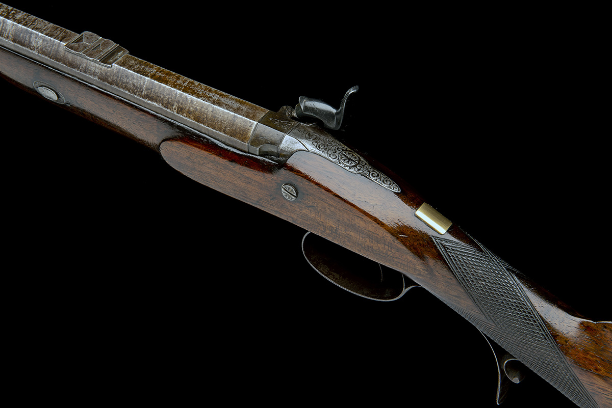 TIPPING & LAWDEN, LONDON A 20-BORE PERCUSSION SINGLE-BARRELLED SPORTING-RIFLE, no visible serial - Image 5 of 7