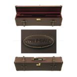 GUARDIAN LEATHER AN UNUSED CANTERBURY LEATHER DOUBLE UNIVERSAL MOTOR CASE, fitted for 31in. barrels,