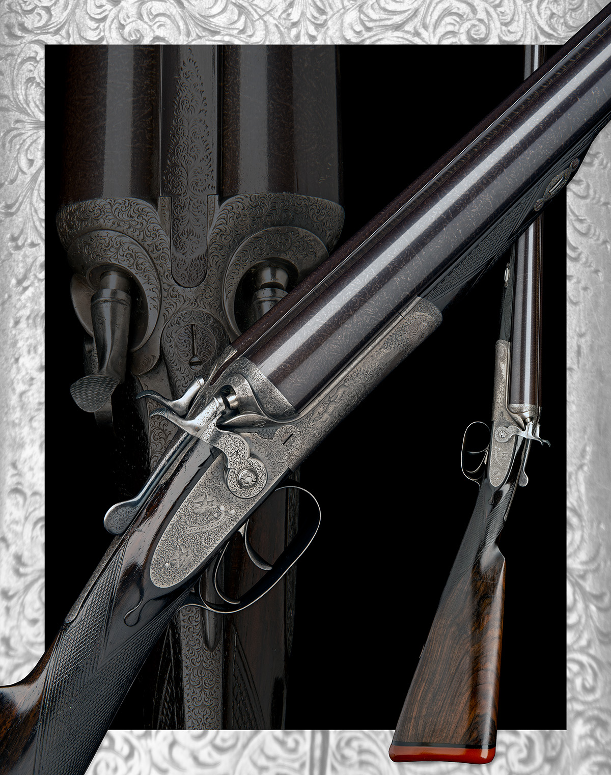 TRULOCK & HARRISS A 10-BORE (89MM) DOUBLE-BARRELLED TOPLEVER HAMMERGUN, serial no. 7774, 29 7/8in. - Image 9 of 12
