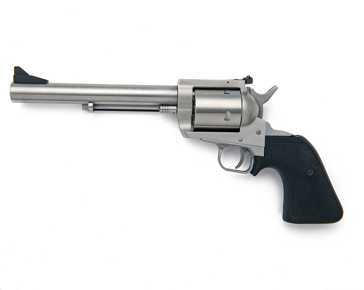 MAGNUM RESEARCH INC. A VIRTUALLY NEW AND UNUSED .454 CASULL STAINLESS-STEEL SINGLE-ACTION FIVE- - Image 2 of 2