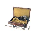 TRANTER, BIRMINGHAM A CASED 120-BORE PERCUSSION POCKET-REVOLVER SIGNED THOMAS WILLIAMS, LIVERPOOL,