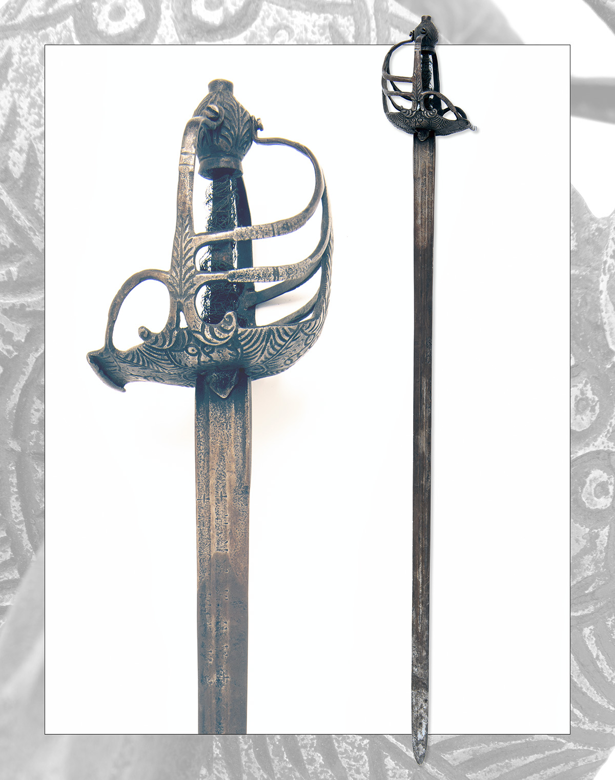 AN ENGLISH CROMWELLIAN MORTUARY-SWORD, - Image 5 of 6