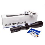 ZEISS A NEW AND UNUSED CONQUEST 3-12X56 TELESCOPIC SIGHT, serial no. 4749016, with Z-plex reticle,