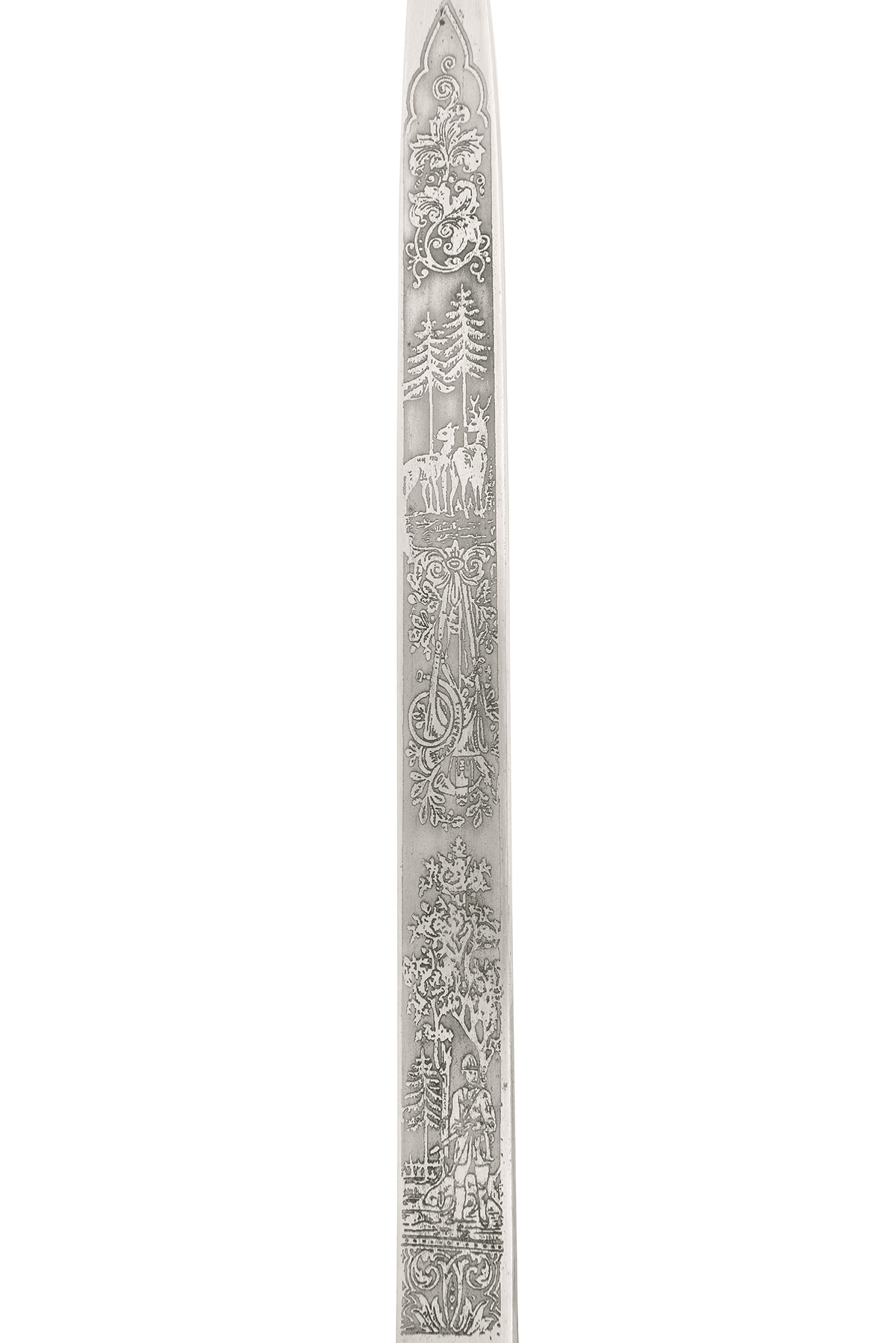 CARL EICKHORN, SOLINGEN A GERMAN HUNTING ASSOCIATION HANGER WITH ETCHED BLADE, possibly mid 1930s, - Image 3 of 5