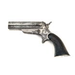 SHARPS & HANKINS, USA A CASED .32 (SHORT RIMFIRE) FOUR-SHOT POCKET-PISTOL, MODEL '3D', serial no.