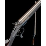E.M. REILLY & CO. AN 8-BORE DOUBLE-BARRELLED ROTARY-UNDERLEVER HAMMERGUN, serial no. 23153, 45in.