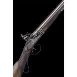 BROWN, LONDON A 20-BORE FLINTLOCK DOUBLE-BARRELLED SPORTING-GUN, no visible serial number, circa