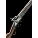A .780 FLINTLOCK MUSKET, UNSIGNED, MODEL 'EAST INDIA CO. PATT. 1832 SERGEANTS CARBINE', no visible