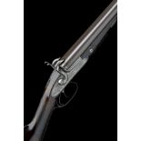 J. HARLOW, BIRMINGHAM A SCARCE 12-BORE PINFIRE DOUBLE-BARRELLED SPORTING-GUN, MODEL 'PATENT WEDGE-