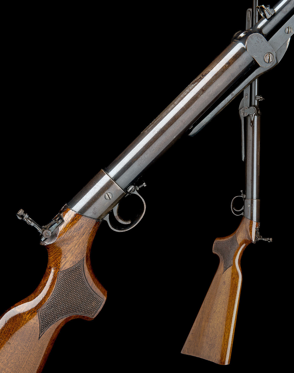 BSA, BIRMINGHAM A SCARCE .177 UNDER-LEVER AIR-RIFLE, MODEL 'IMPROVED MODEL 'D' WITH FACTORY - Image 7 of 7